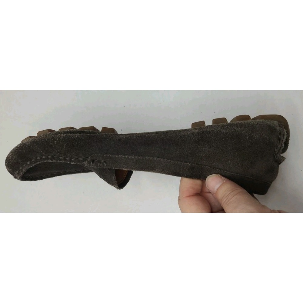 Coach Amber Brown Moccasins Coach New York Carriage Logo Size 7.5 B - Picture 8 of 11